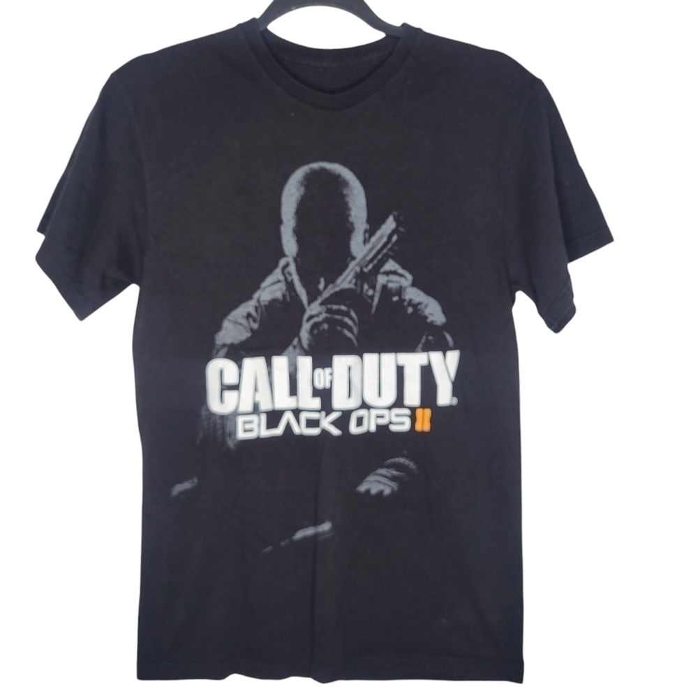 Call of Duty Black Ops 2 Game Logo Promo Video Game Graphic T-Shirt Size Small